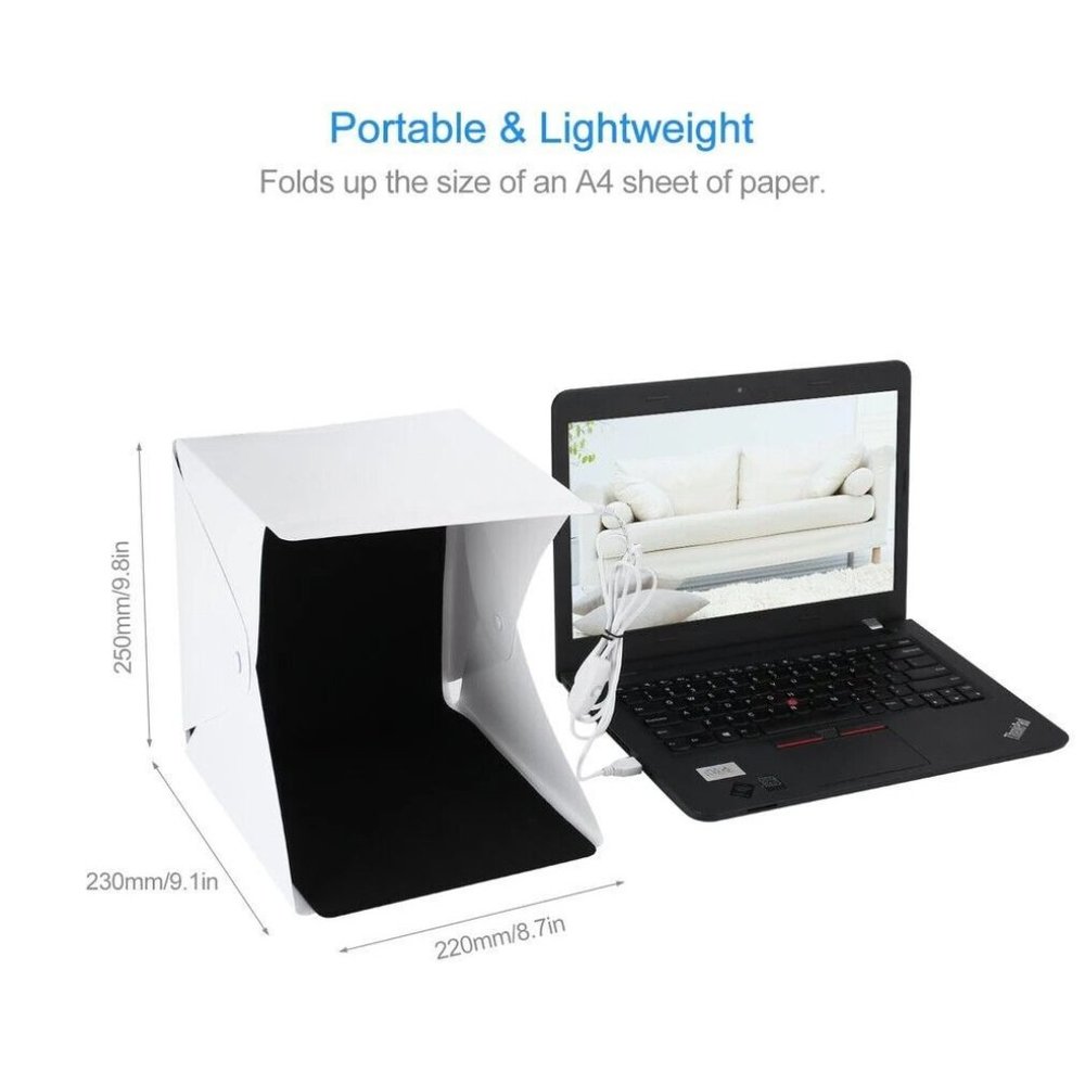 Folding Portable Room Photo Light Box LED Studio Softboxes Photography Lighting